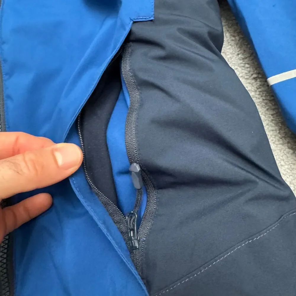 Helly Hansen Tech Primaloft Full Zip Hoodie Ski Snow Jacket Youth 12 Blue Winter